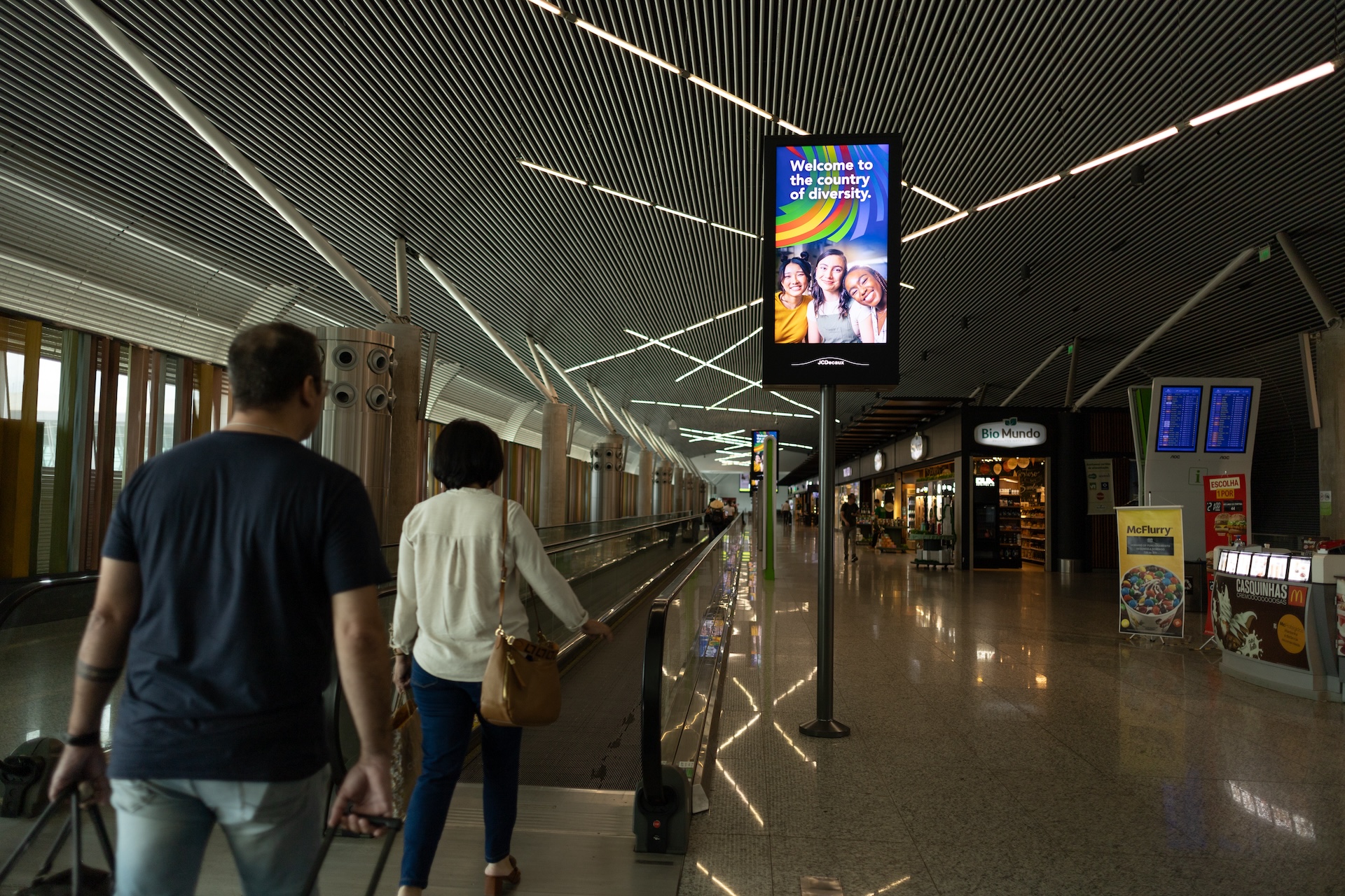 Welcome billboards for the G20 international delegations were installed at Brasilia International Airport. Photo: Audiovisual/G20 Brasil
