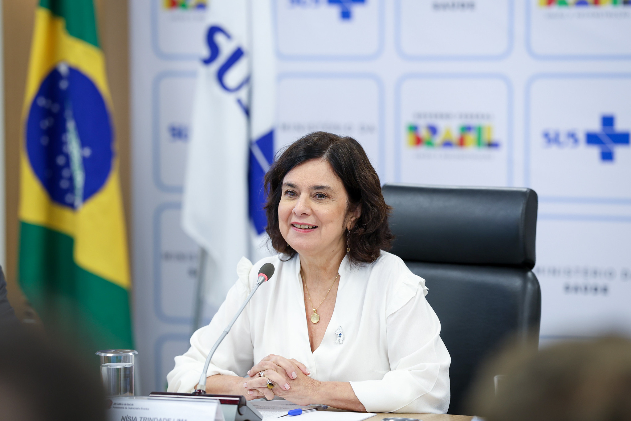 Nísia Trindade, ministra da Saúde do Brasil. |  Foto: Walterson Rosa/Ministério da Saúde