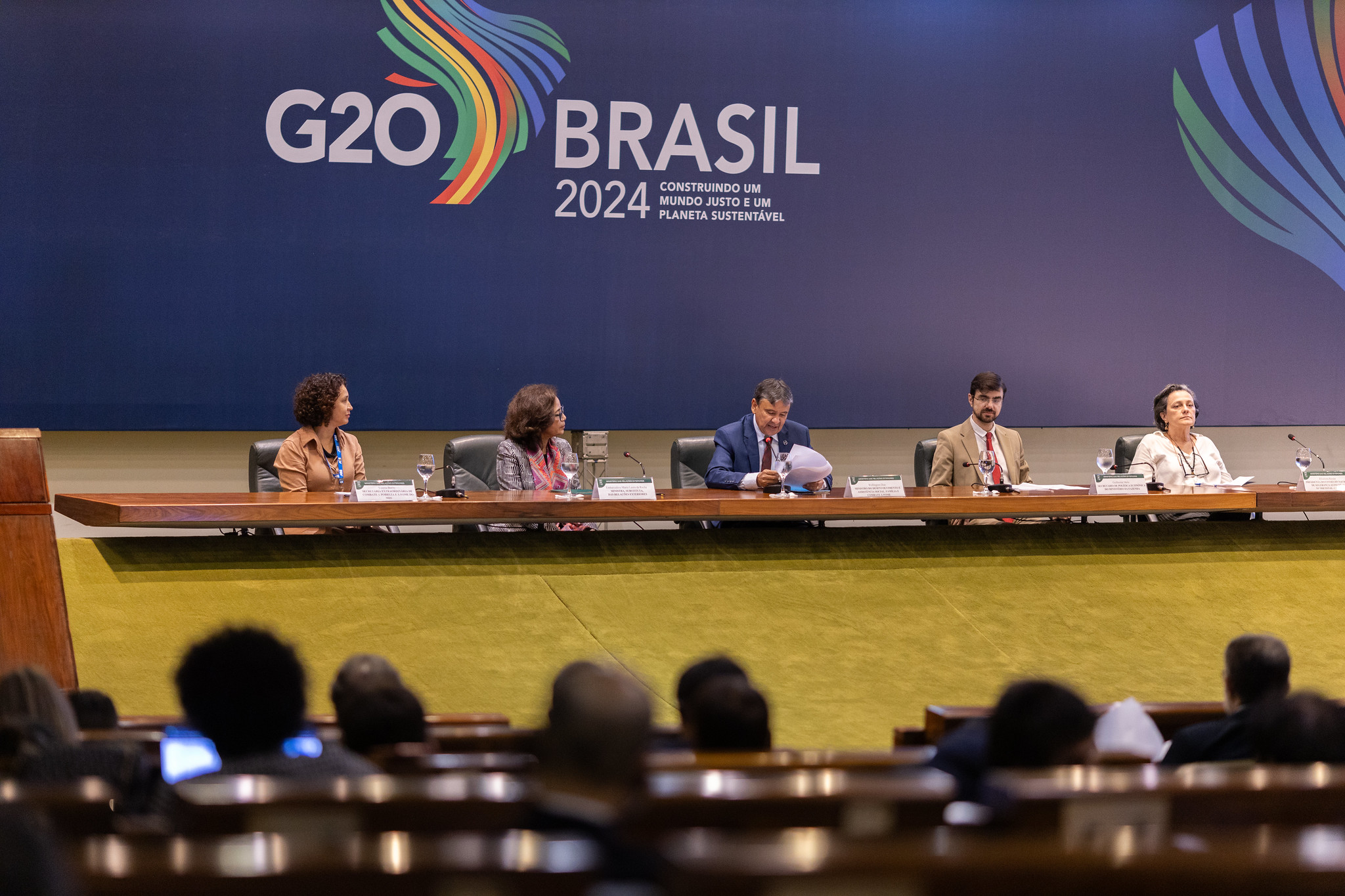 Reunião presencial da Aliança Global contra a fome e a pobreza, realizada em Brasília, com delegados e delegadas dos países do G20.. Foto: Audiovisual/G20