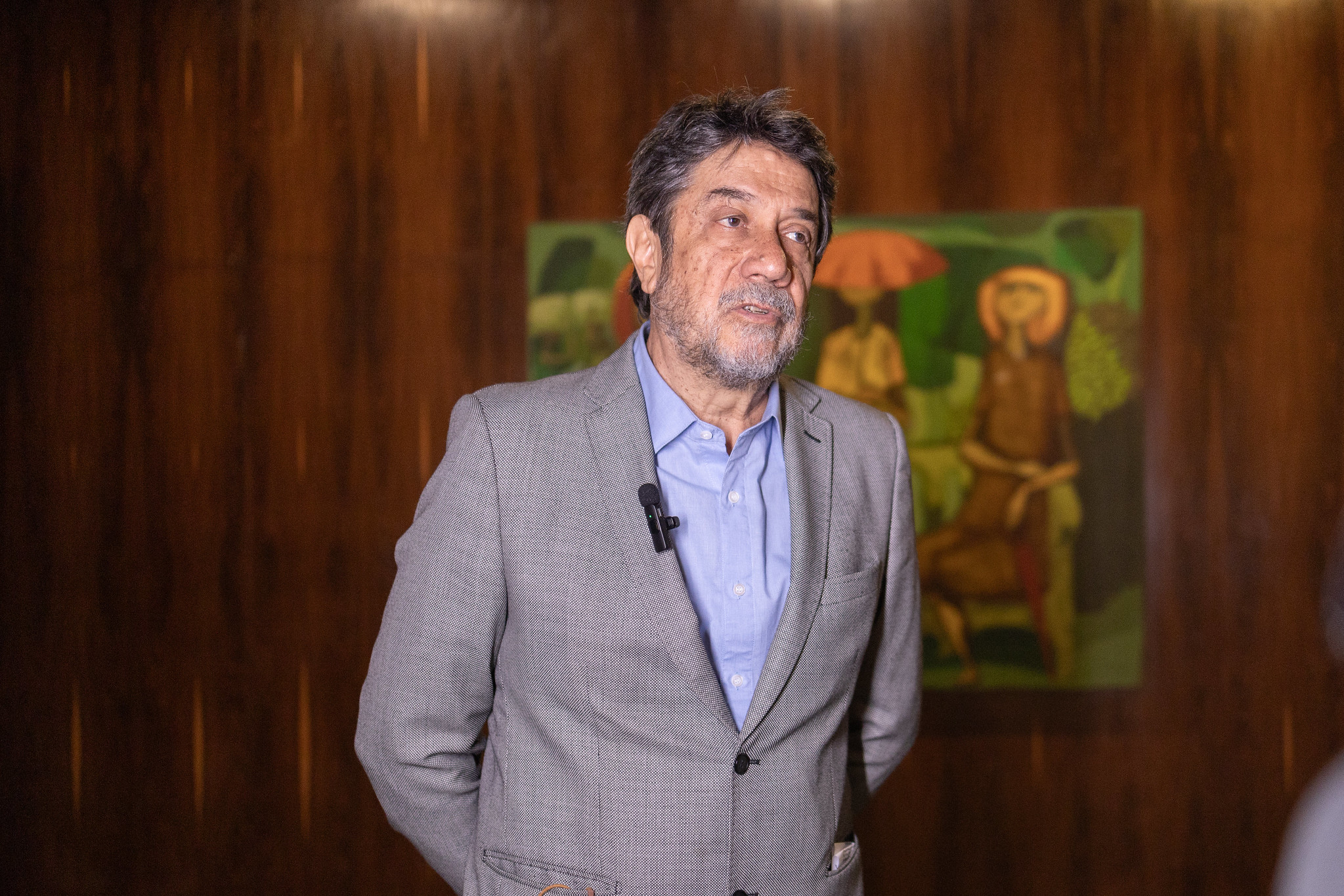 Virgílio Almeida, professor emérito da Universidade Federal de Minas Gerais (UFMG), proferiu palestra magna em evento paralelo do G20 sobre Inteligência Artificial | Foto: Audiovisual G20 Brasil 