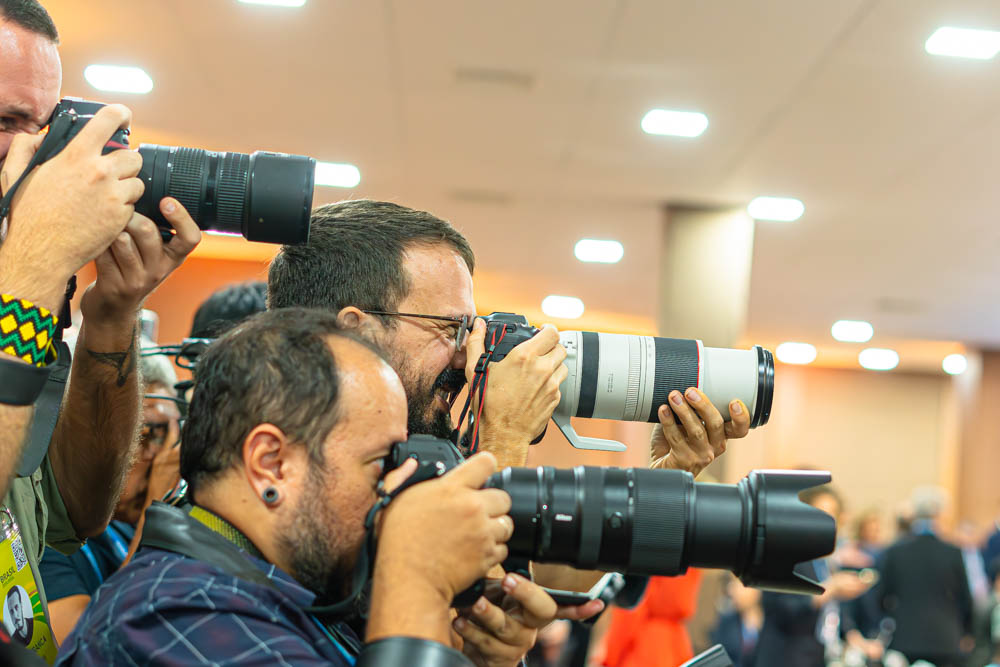 Fotógrafos capturam detalhes da reunião dos chanceleres do G20 no Rio  Foto: Audiovisual/G20