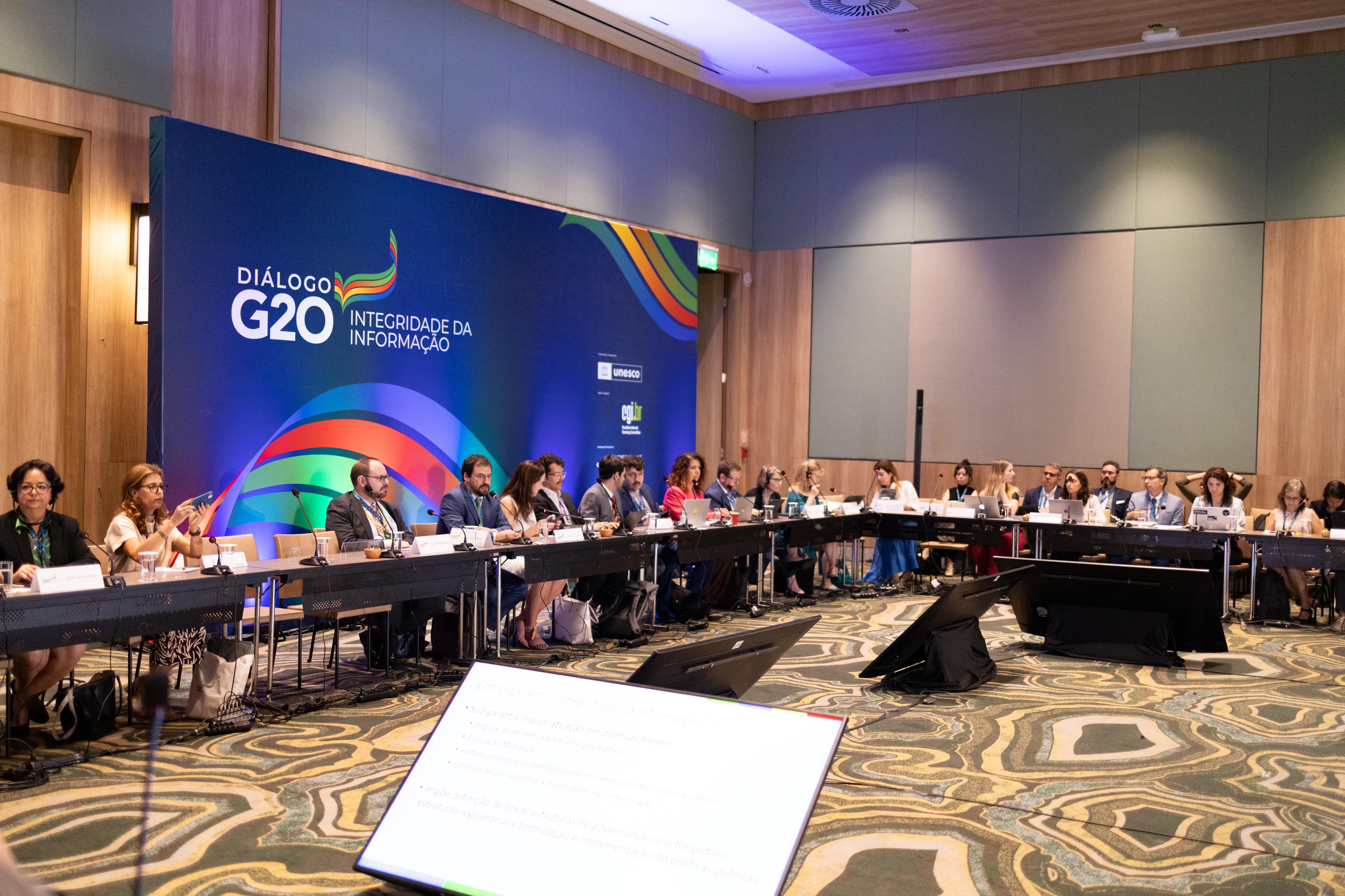 Pela primeira vez, tema da integridade digital é prioritário nas discussões do G20 | Foto:  Audiovisual G20 Brasil