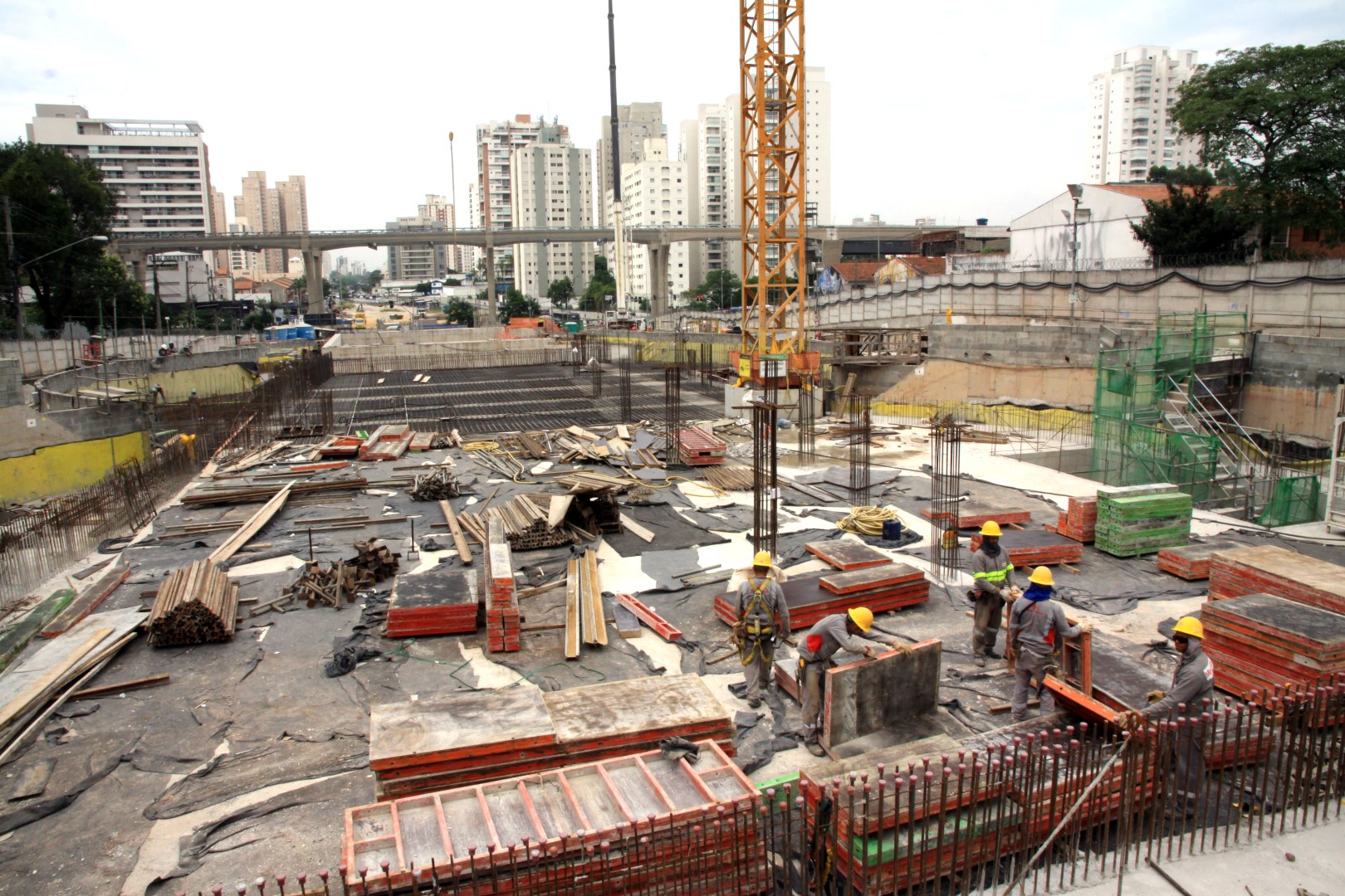 Obras de ampliação do metrô em São Paulo. | Brasil/Divulgação BID