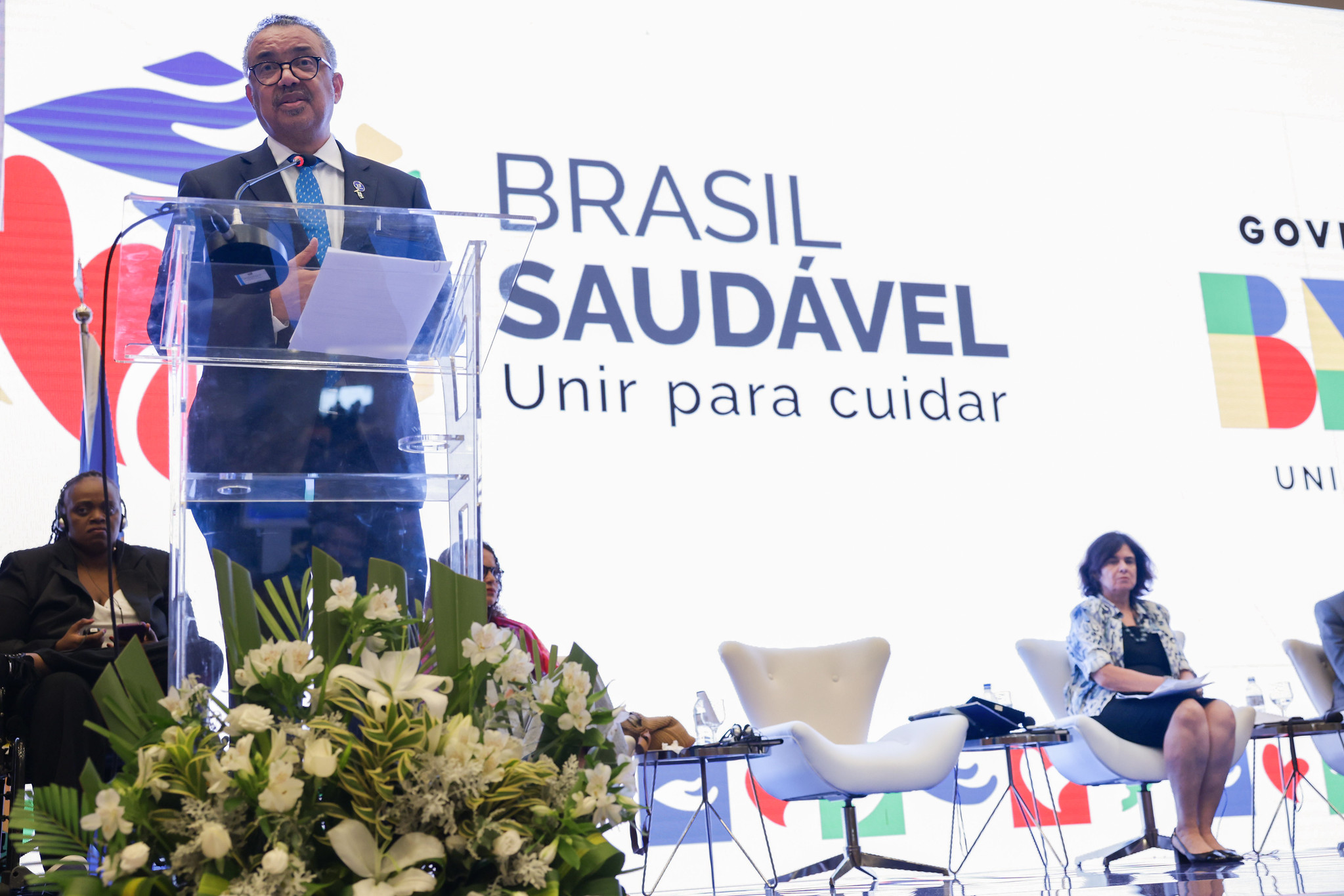 Tedros Adhanom, Director-General of the WHO, during the launch ceremony of the National Program for the Elimination of Socially Determined Diseases of the Brazilian Ministry of Health | Photo: Walterson Rosa/Ministry of Health