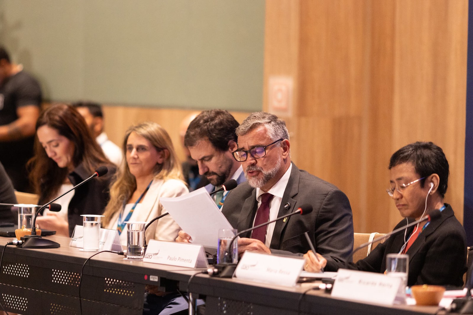 Minister Paulo Pimenta, from Secom/PR, warns of the advance of online hate speech and stresses the similarities among Global South countries to face contemporary challenges | Foto: G20 Brasil Audiovisual