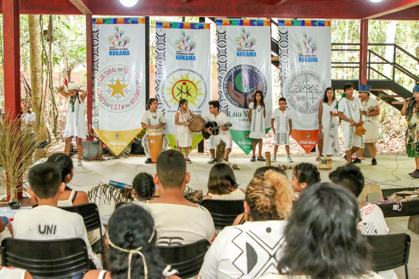 Campeonato da língua kokama em Manaus. Crédito: Altaci Corrêa Rubim