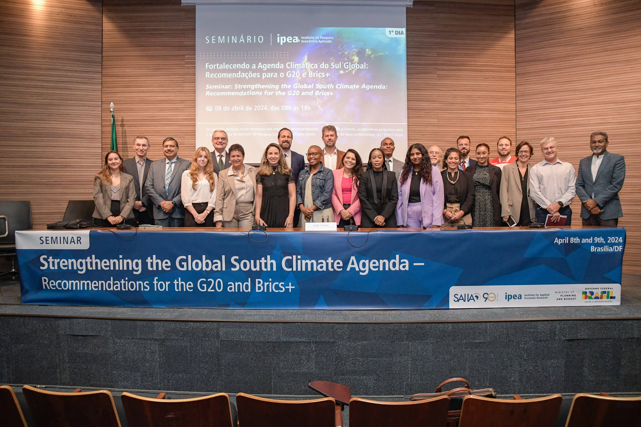 Seminário: Fortalecendo a Agenda Climática do Sul Global - Recomendações para o G20 e Brics+. Crédito: Divulgação Ipea/ Helio Montferre